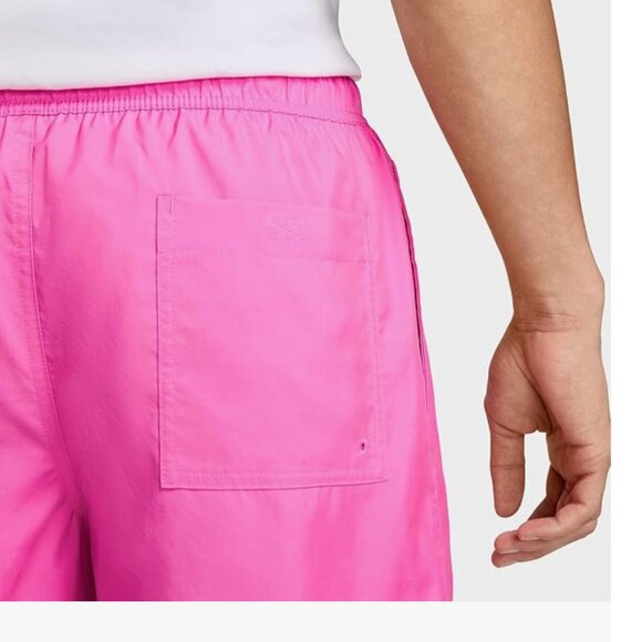 Nike Club Men's Woven Flow Shorts Pink/White - Picture 3 of 3
